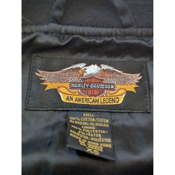 Harley-Davidson V-Twin Power Womens XS Embroidered Jacket Motorcycle Biker - Picture 6 of 12